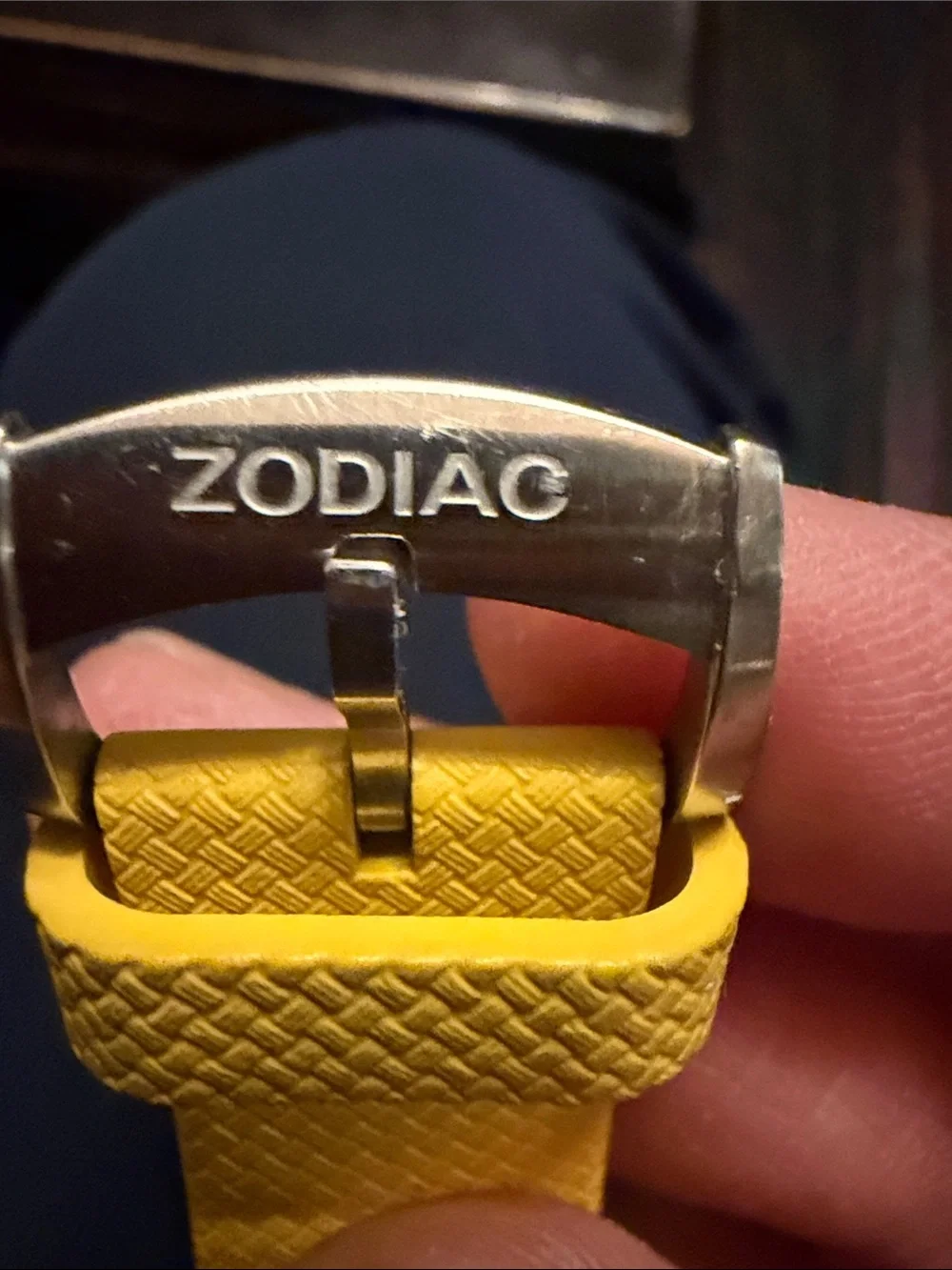 Zodiac Seadragon Stainless Case with Yellow Strap